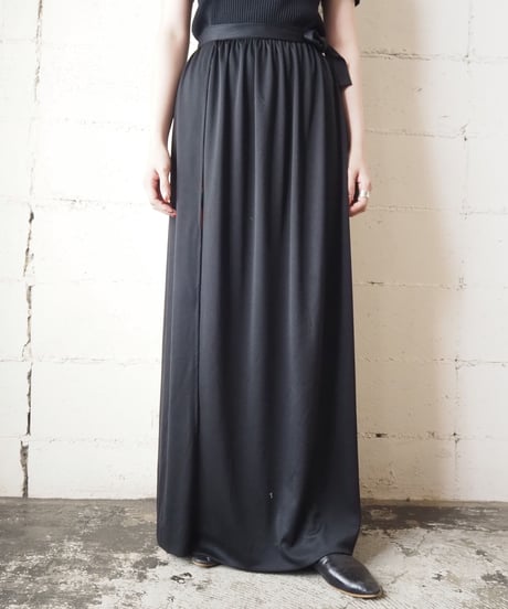 Reversible Stripe Wrap Skirt BKOR