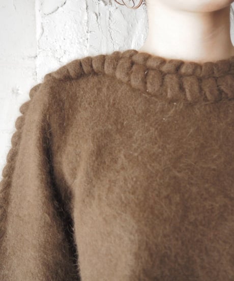 Angora Mix Volume Sleeve Knit BR
