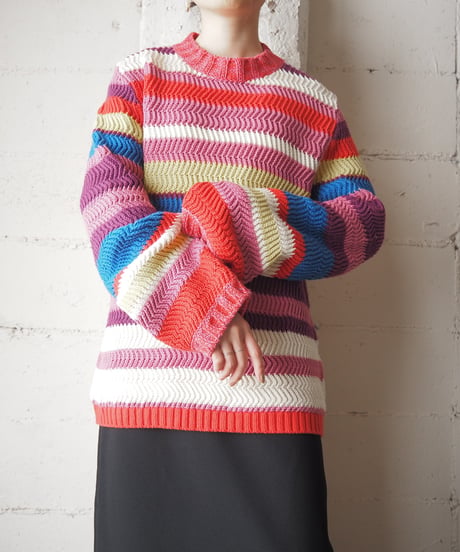 WEEKEND MaxMara Multicolor Stripe Sweater PIYEBL