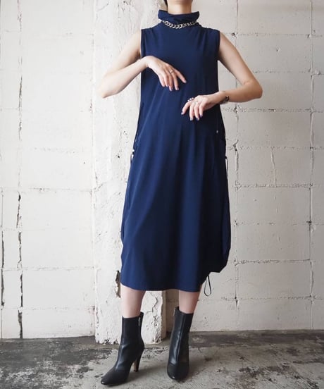 MARITHÉ FRANÇOIS GIRBAUD Draw String High Neck Dress　NV