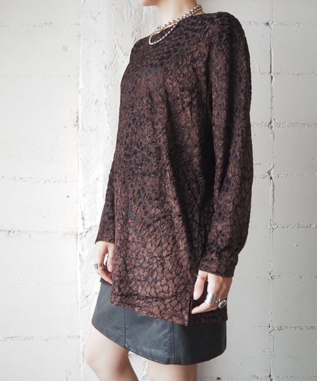 Pattern Velour Cutsewn BR