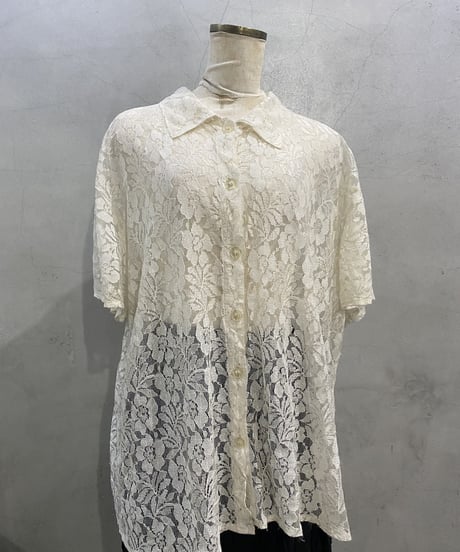 S/S Lace Shirt WH