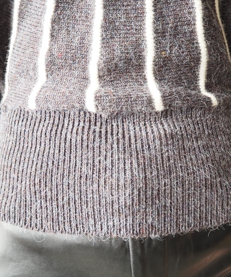 Dolman Sleeve Stripe Sweater GRWH