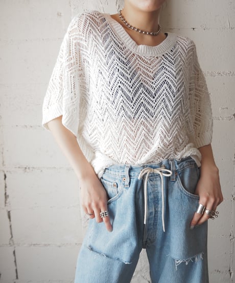 DKNY Crochet Knit WH