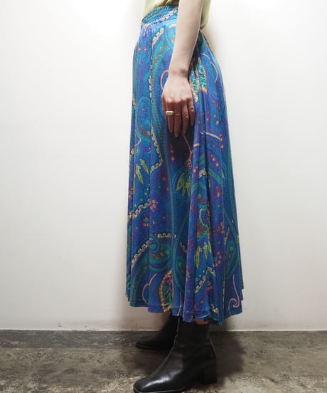 Paisley Pattern Easy Skirt BL