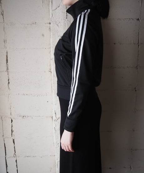 adidas Stand Collar Track Jacket BK WH