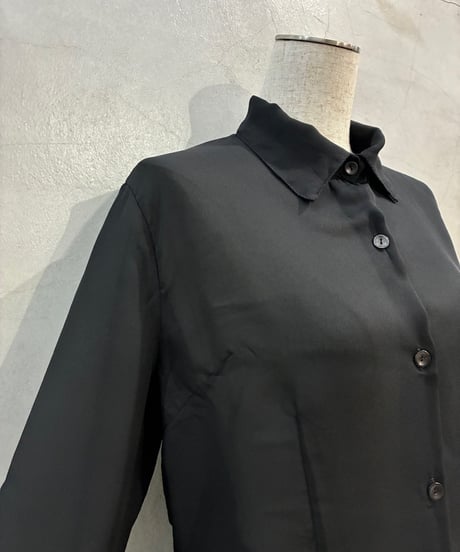 Italy Basic Sheer Shirt BK