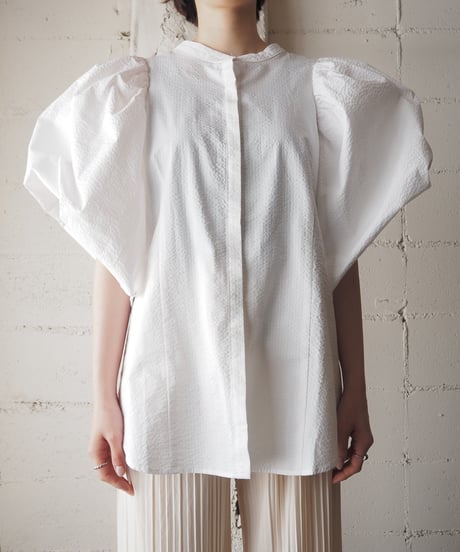 Volume Puff Sleeve Blouse WH