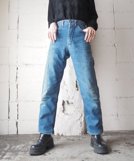 1970’s Check Lining Denim Pants BL