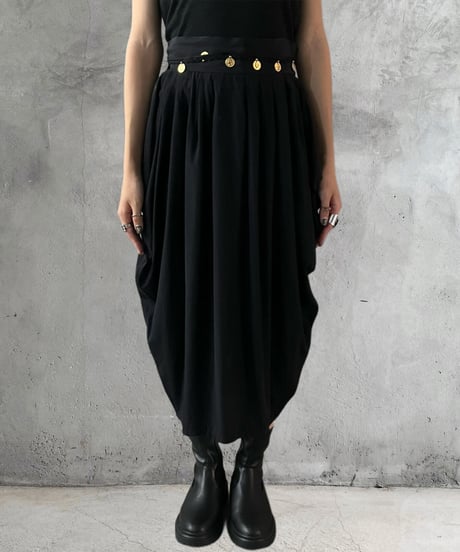 Gold Medal Square Tuck Skirt BK