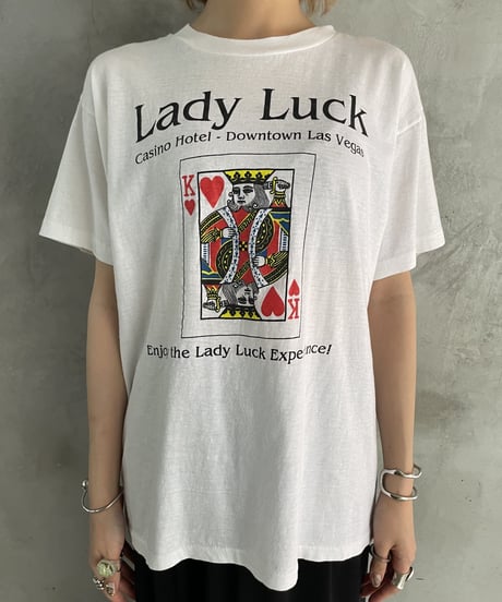 Lady Luck Print Tee WH