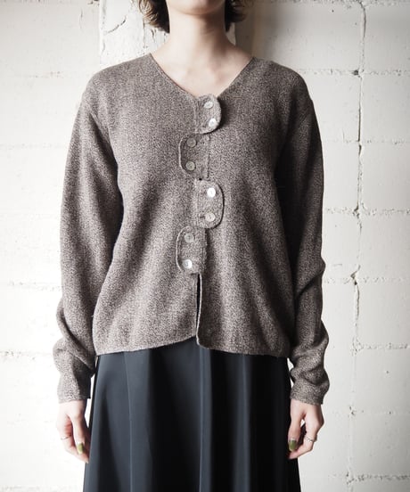 Mix Color Design Button Cardigan BEBR