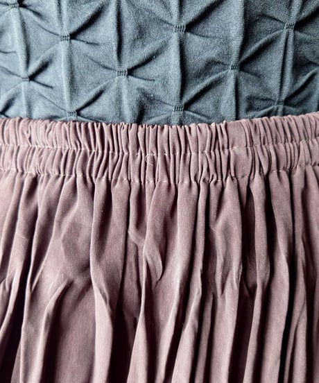 Pleated Tiered Skirt DBR