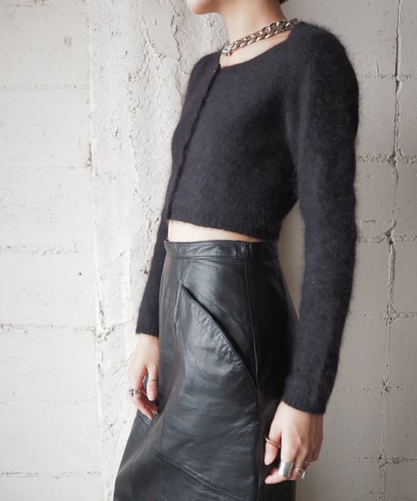 Cashmere Cropped Cardigan BK
