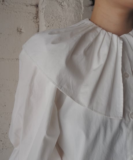 Big Collar, Cuffs White Shirt WH