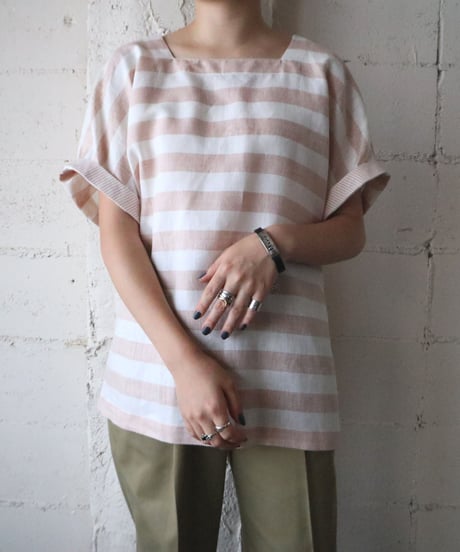 Square Neck Border Tops BEWH