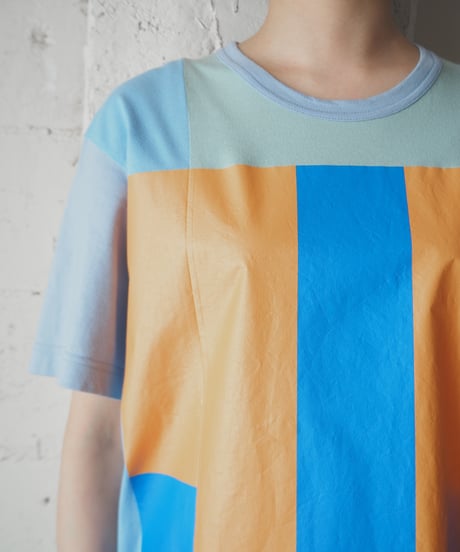 "HOMME DEUX" COMME des Garçons Block Design Tee LBLOR