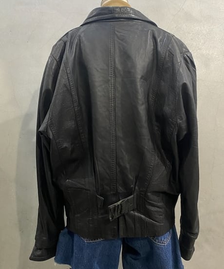 Front Design Leather Jacket BK