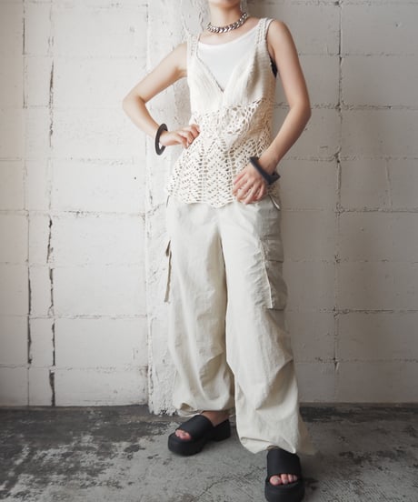 Flower Motif Crochet Bustier IV