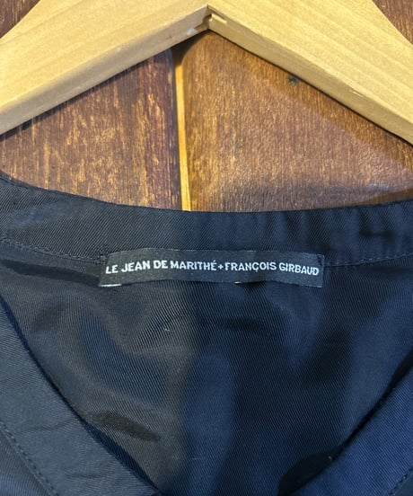 LE JEAN DE MARITHÉ FRANÇOIS GIRBAUD Shirring Docking Blouse BK