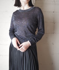 BIMBA Y LOLA Lame Leopard Knit NVBK