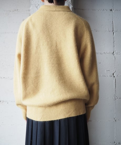 Angora Mix Polo Sweater YE
