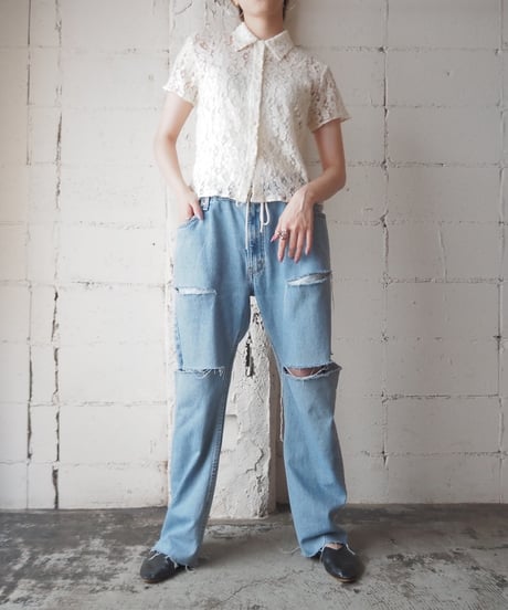 Short Sleeve Lace Shirt IV