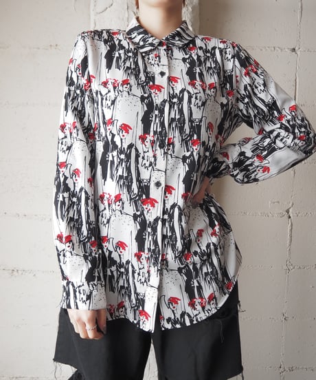 KARL LAGERFELD People Pattern Shirt WHBKRE