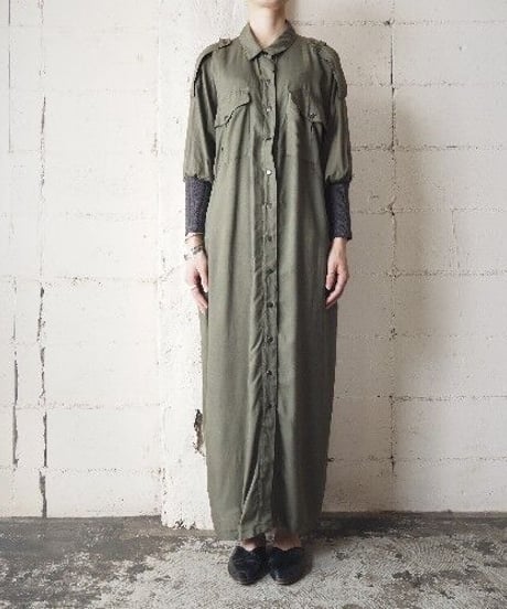 Long Rib Shirt Dress KA