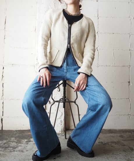 ISABEL MARANT Collarless Herringbone Jacket BE
