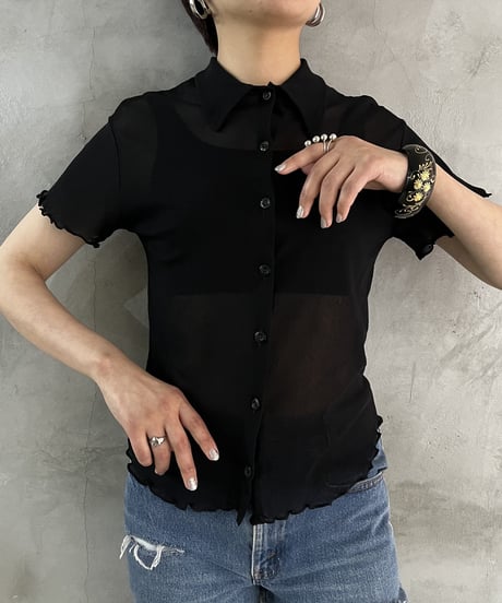 Sheer Mellow Blouse BK