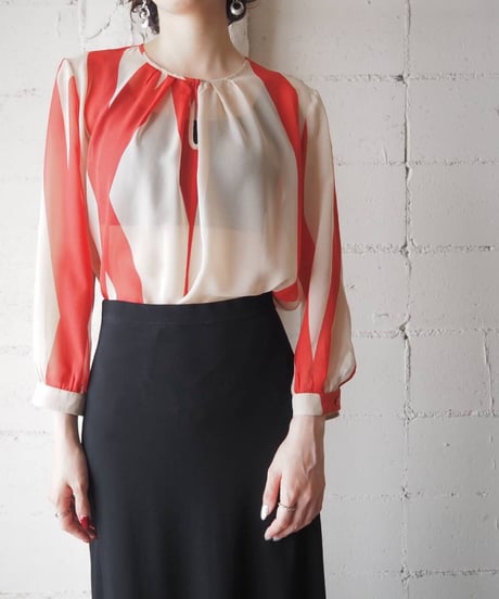 Max Mara Collarless Stripe Shirt RE IV