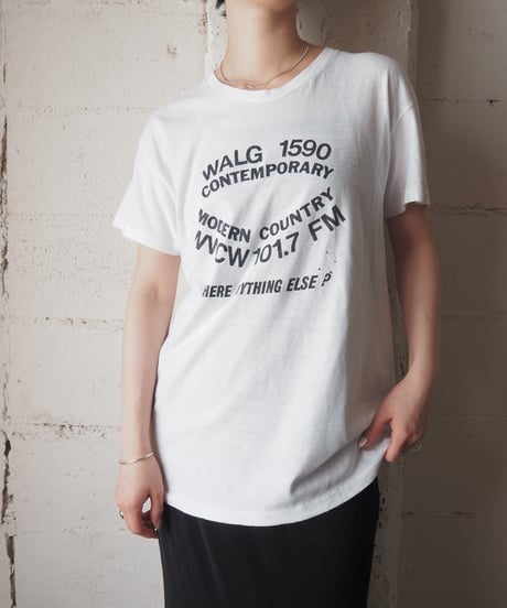 1980's Hanes WWCW101.7 FM Tee WH