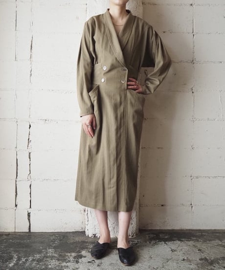 Shawl Collar  Double Breasted Dress BE