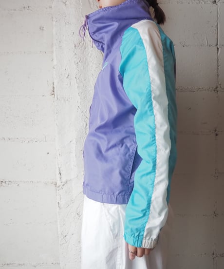 1980’sNIKE Stand Collar Nylon Jacket PURLGN