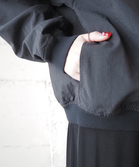 Nylon Pullover Tops BK