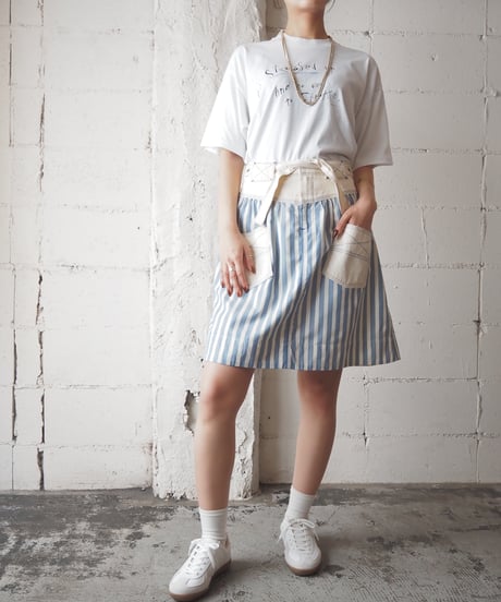 Ralph Lauren Striped mini Skirt BL WH