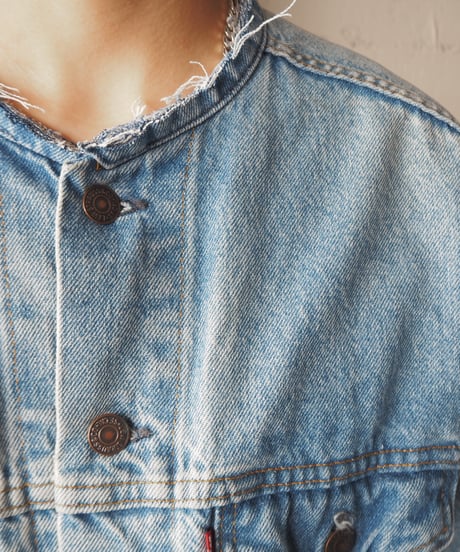 REMAKE Levi‘s Collarless Denim Jacket LBL
