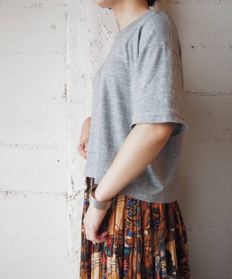 L.Print Short Tee GR