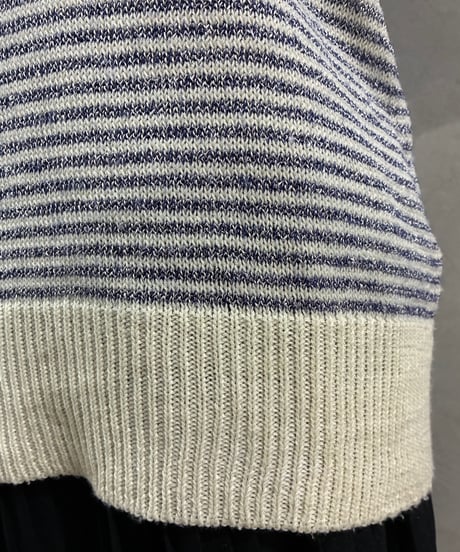 S/S Border Polo Knit IVNV