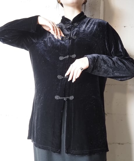 Velour China Shirt BK