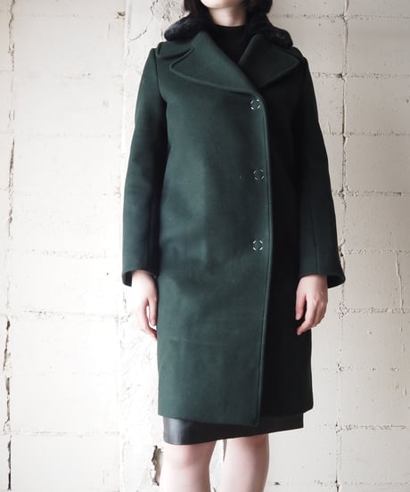 Acne Studios Fur Collar Chester Coat DGN