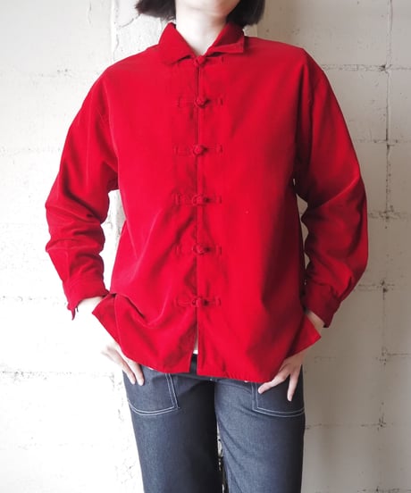 L/S Velvet China Shirt RE