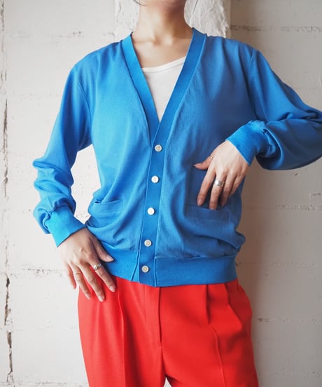 1970's V Neck Cardigan BL