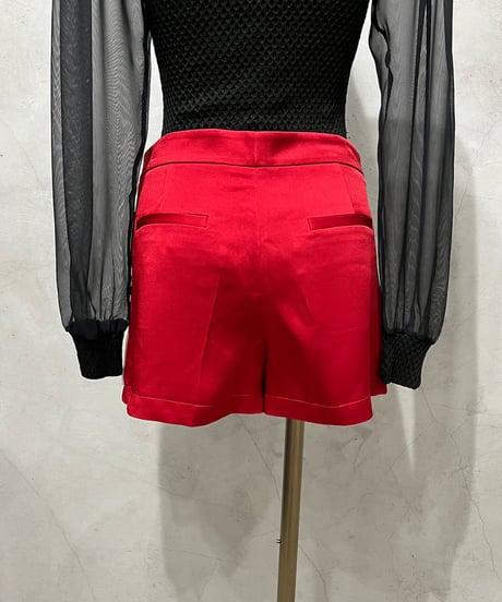 RED VALENTINO Satin Line Shorts REIV