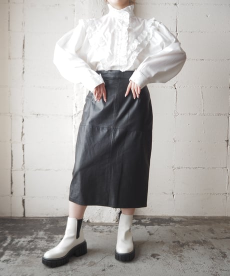 1970‘s Cut Work Frill Blouse WH