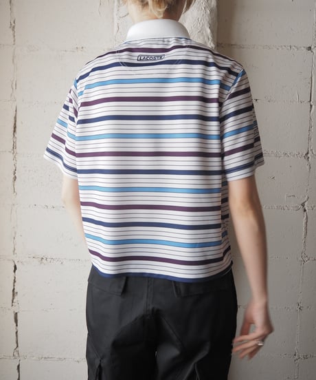 Remake LACOSTE Border Short Polo WHBL