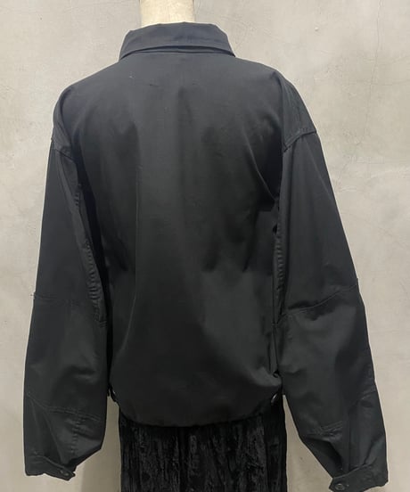 REMAKE Cropped Military Jacket BK