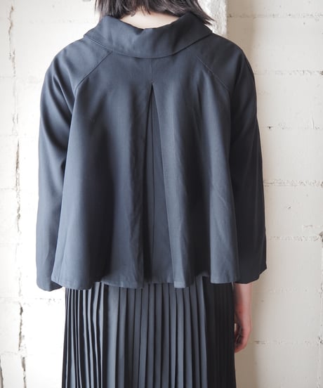 1960〜70's Vintage Flat Collar Blouse BK