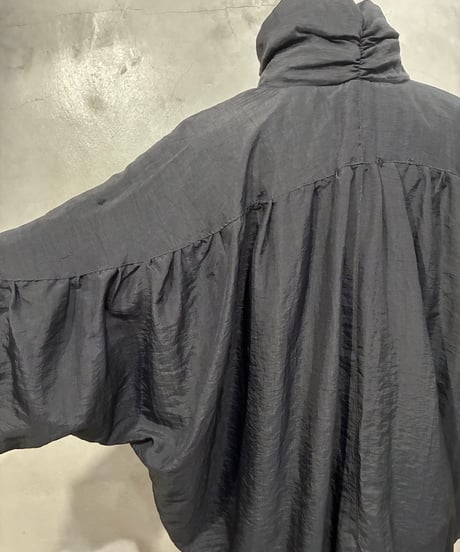 1980's Gather Design Dolman Sleeve Blouson BK